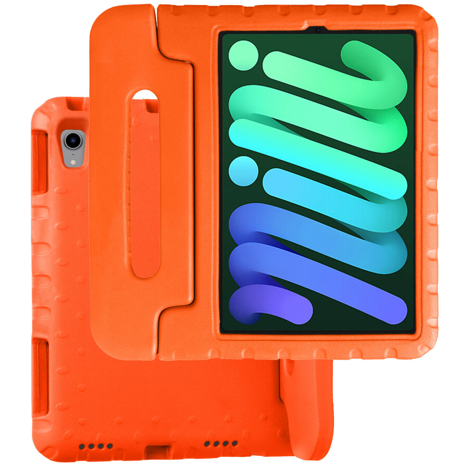 Basey Ipad Mini 6 Kinder Hoes Kids Cover Kindvriendelijke Ipad Mini 6 Cover Kids Case Oranje