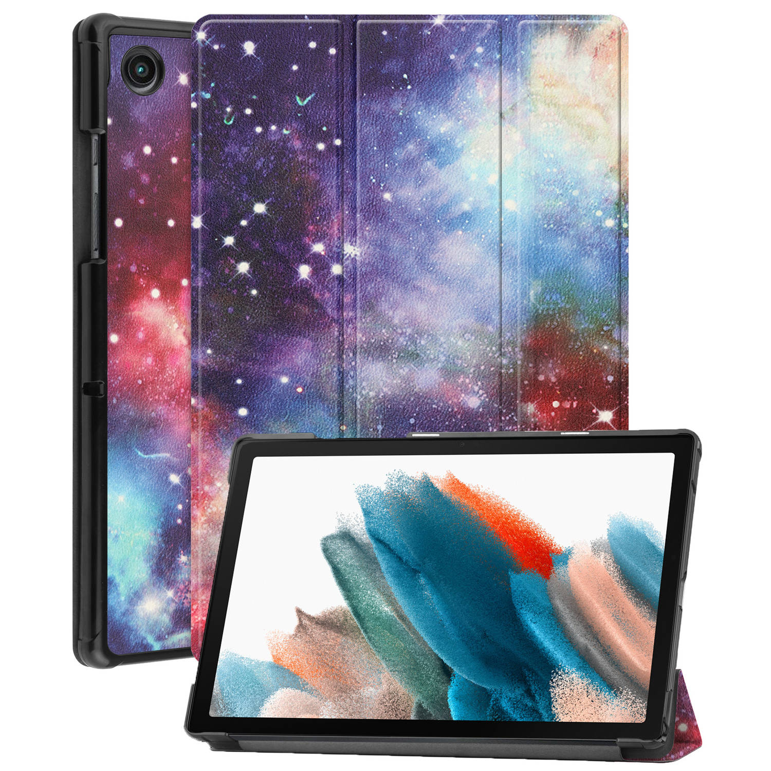 Basey Samsung Galaxy Tab A8 Hoesje Kunstleer Hoes Case Cover Samsung Galaxy Tab A8-galaxy