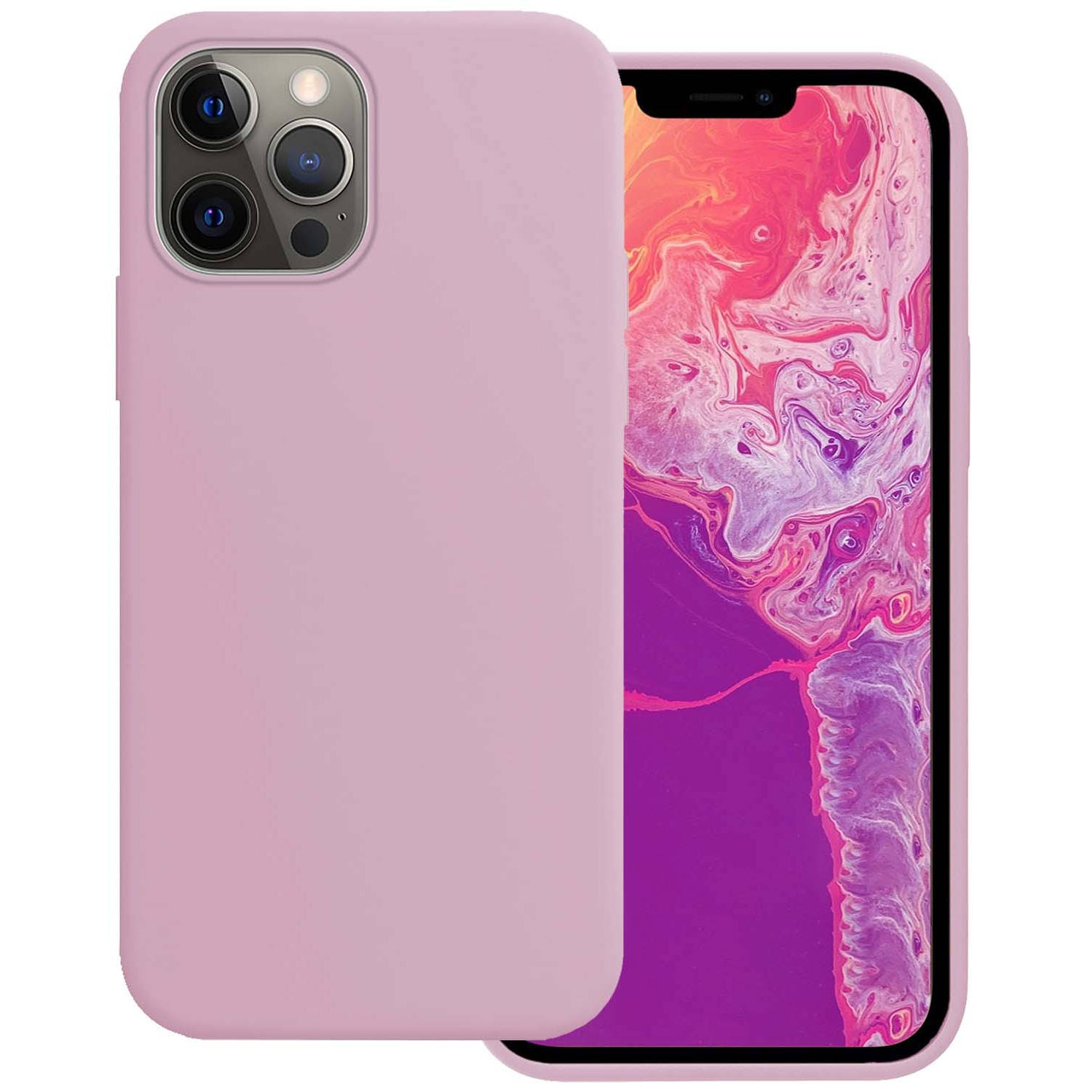 Basey Iphone 13 Pro Hoesje Silicone Case Iphone 13 Pro Case Lila Siliconen Hoes Iphone 13 Pro Hoes C