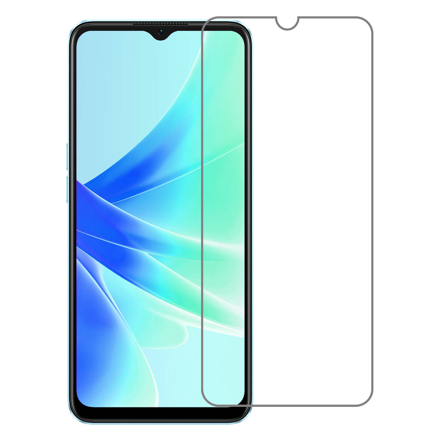 OPPO A17 Screenprotector Tempered Glass - OPPO A17 Beschermglas Screen Protector Glas