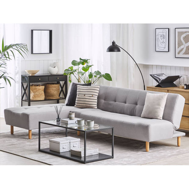 Beliani ALSTEN - Modulaire Sofa-Grijs-Polyester