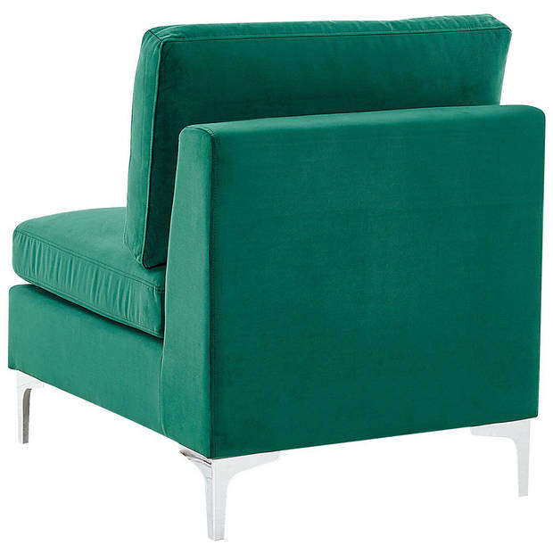 Beliani EVJA - Modulaire Sofa-Groen-Fluweel