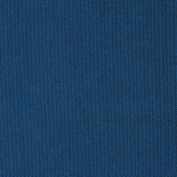 Beliani LUNNER - Hoekbank-Blauw-Corduroy