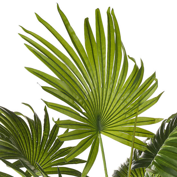 Beliani FAN PALM - Kunstplant-Groen-Synthetisch materiaal