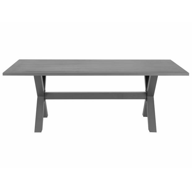 Beliani CASCAIS - Tuintafel-Grijs-Aluminium