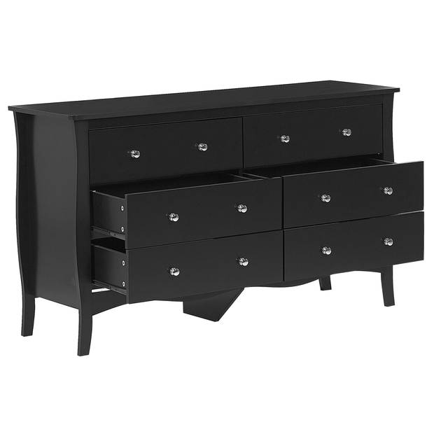 Beliani WINCHESTER - Commode-Zwart-MDF