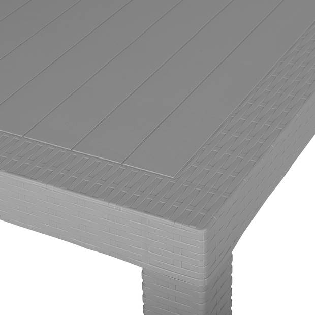 Beliani FOSSANO - Tuintafel-Grijs-Synthetisch materiaal