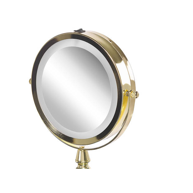 Beliani MAURY - Make-up spiegel-Goud-IJzer, Glas