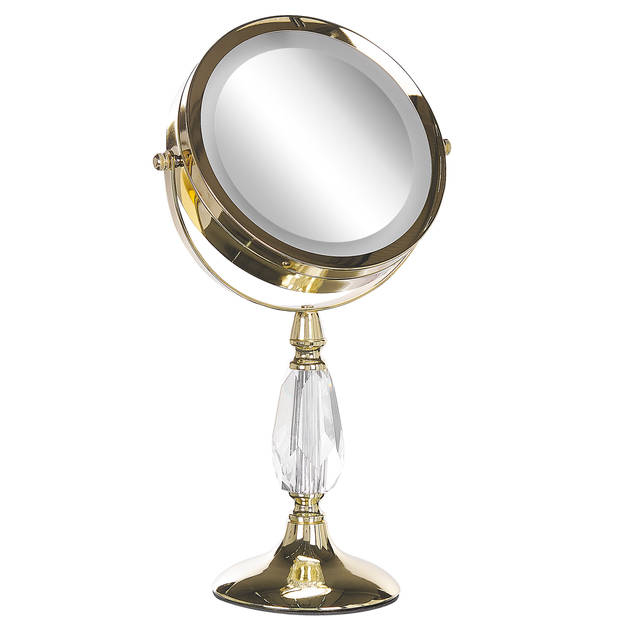 Beliani MAURY - Make-up spiegel-Goud-IJzer, Glas