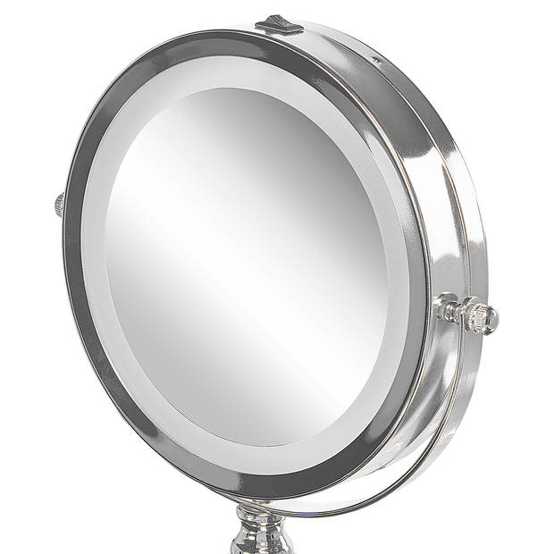 Beliani CLAIRA - Make-up spiegel-Zilver-IJzer, Glas