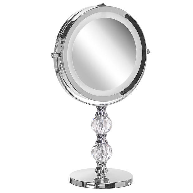 Beliani CLAIRA - Make-up spiegel-Zilver-IJzer, Glas