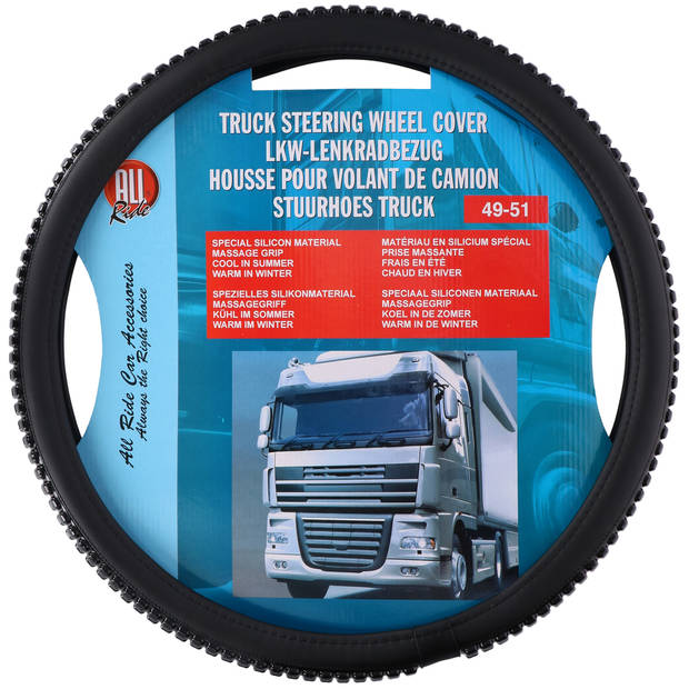 All Ride Stuurhoes Vrachtwagen - Sturen met Diameter 44-46CM - Rubber - Anti-Slip Textuur - Zwart