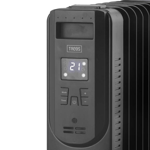 Trebs 99404 Olie-radiator 2000 Watt - Zwart
