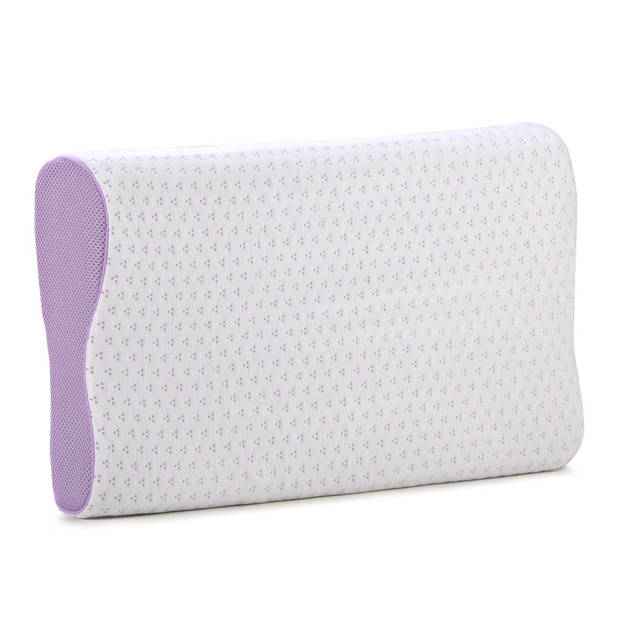 Vitapur Anatomisch Lavendel Memory Foam Hoofdkussen 30x50 cm