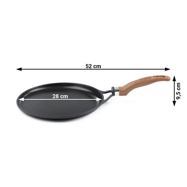 Rosmarino Black Line Pannenkoekenpan - 28 cm