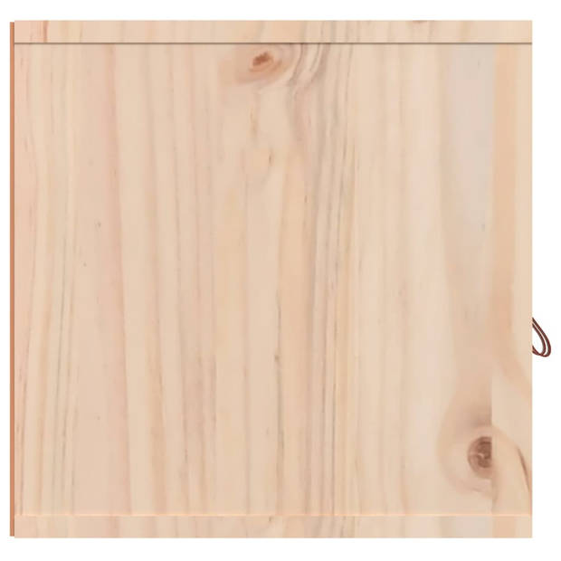 vidaXL Wandkasten 2 st 60x30x30 cm massief grenenhout