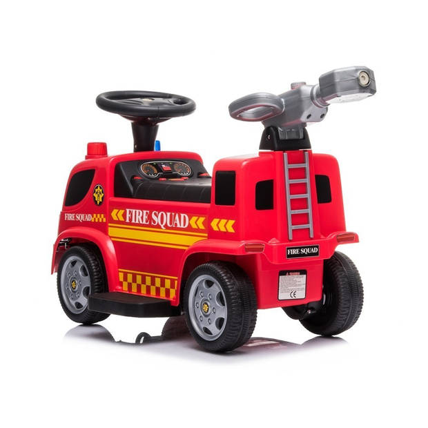 Elektrische kinderauto - brandweerauto - brandweer spuitwagen - tot 20kg max 1-3 km/h