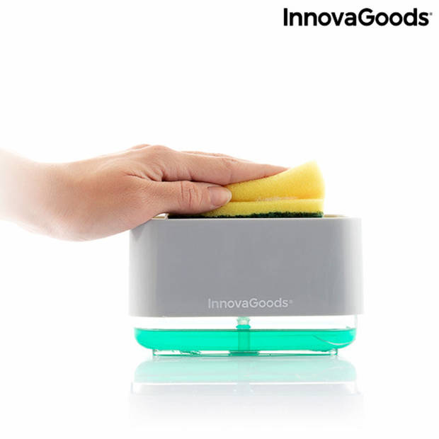 2-in-1 zeepdispenser voor het aanrecht Pushoap InnovaGoods