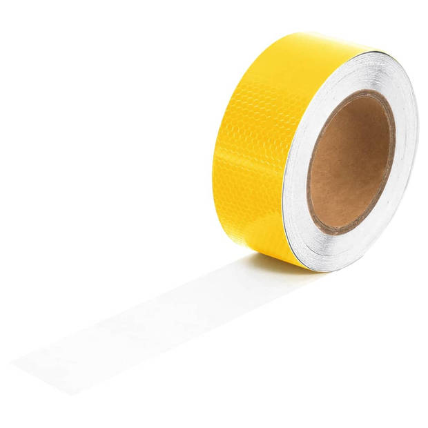 vidaXL Reflecterende tape 5 cm x 20 m PVC geel