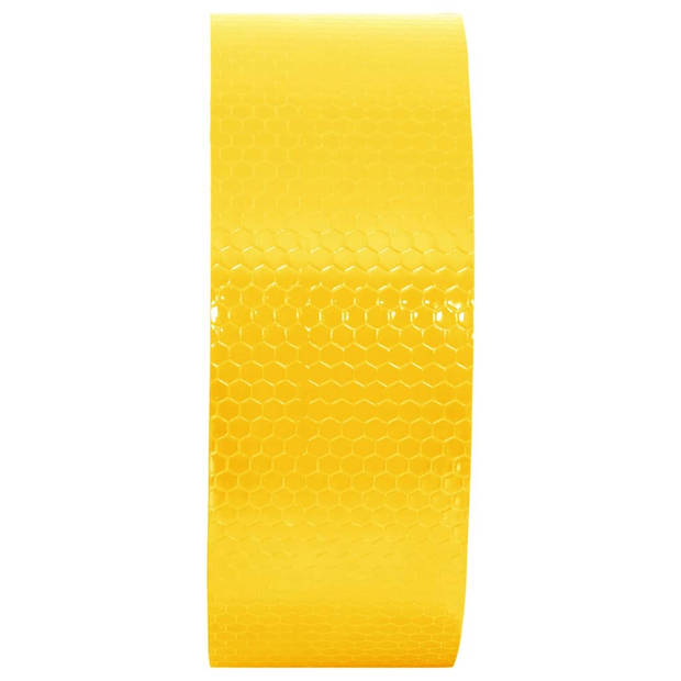 vidaXL Reflecterende tape 5 cm x 20 m PVC geel