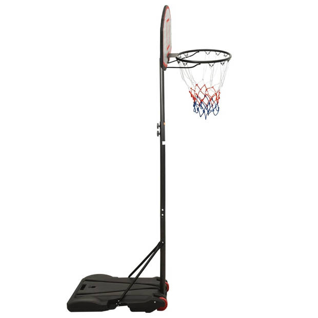 vidaXL Basketbalstandaard 216-250 cm polyethyleen zwart