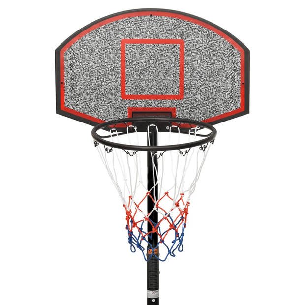 vidaXL Basketbalstandaard 216-250 cm polyethyleen zwart