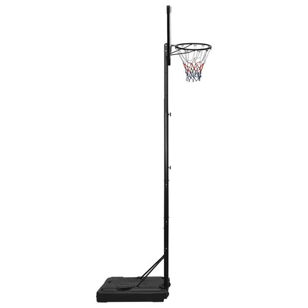 vidaXL Basketbalstandaard 280-350 cm polycarbonaat transparant