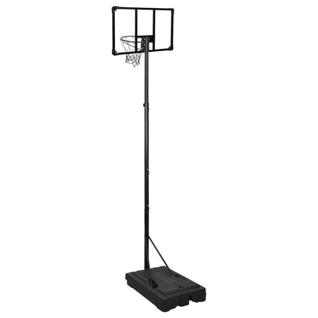 vidaXL Basketbalstandaard 280-350 cm polycarbonaat transparant