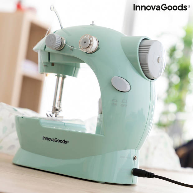 Mini draagbare naaimachine met LED, draadsnijder en accessoires Sewny InnovaGoods