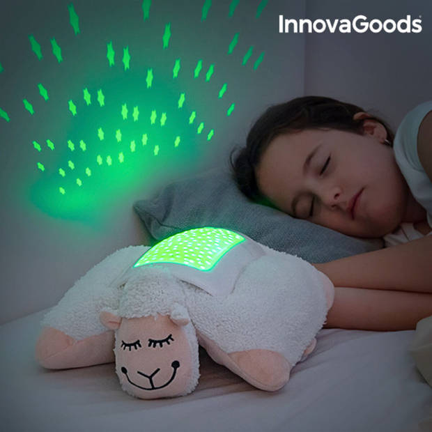 Knuffelschaap met LED Projector InnovaGoods