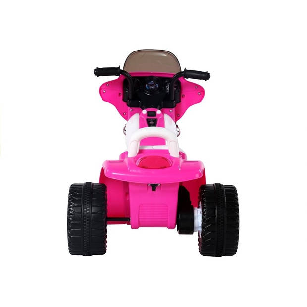 Elektrische politie chopper - trike - motor voor kinderen tot 25kg max 1-3 km/h roze