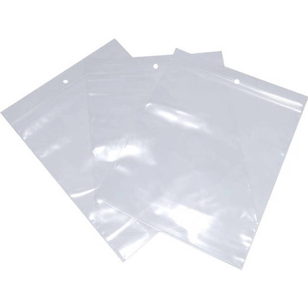 DULA - Gripzakje - 160 x 230 mm (A5 formaat) - Transparant - 100 stuks - Hersluitbare verpakking zakjes