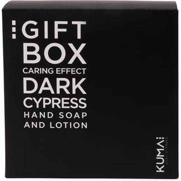 KUMAI Dark Cypress Handlotionset - Handzeep - Inclusief Tray - Giftbox
