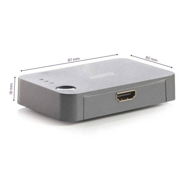 Marmitek HDMI switch CONNECT 310 UHD 2.0 4K 60Hz 3 in / 1 uit
