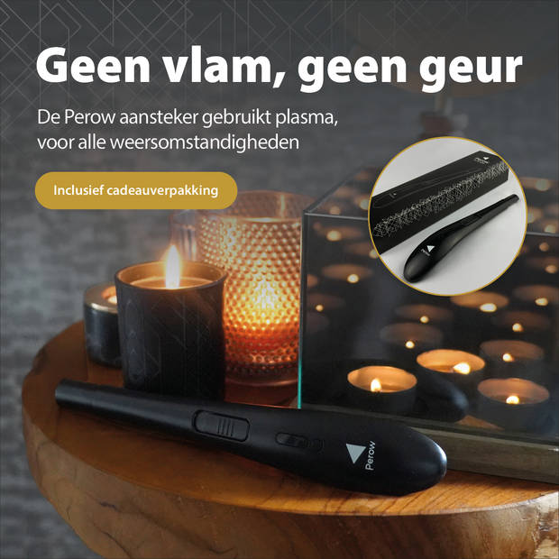 Oplaadbare Lange Elektrische Aansteker - Zwart - Duurzame Plasma Aansteker - Inclusief Cadeauverpakking - BBQ - Kaarsen