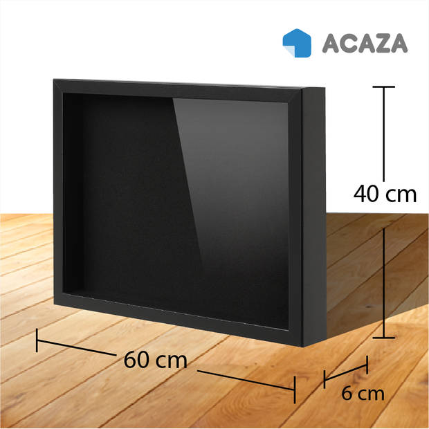 ACAZA Fotokader in 3D - Box Frame - Fotolijst - 3.5 cm diep - MDF - 40x60cm - Zwart