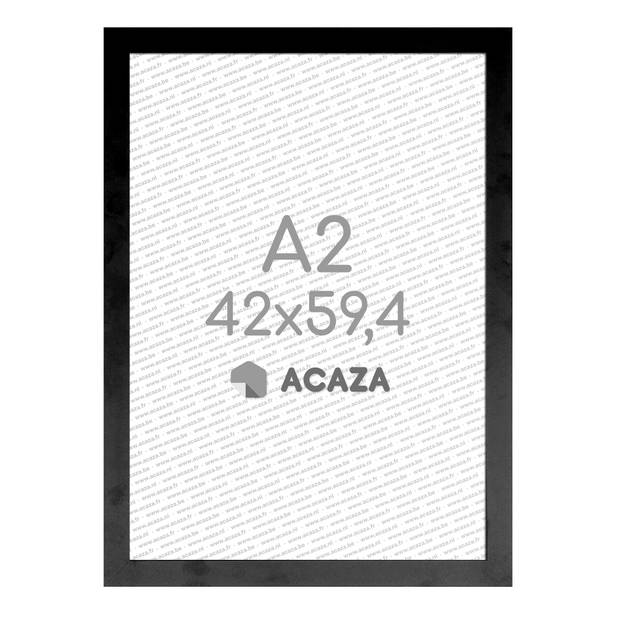ACAZA ACAZA Fotokader A2 Formaat - Fotolijst in MDF Hout - 42 x 59,40 cm - Zwart