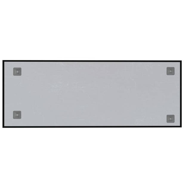 vidaXL Magneetbord voor aan de wand 80x30 cm gehard glas zwart