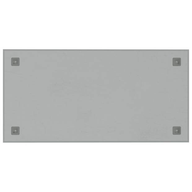 vidaXL Magneetbord voor aan de wand 80x40 cm gehard glas wit