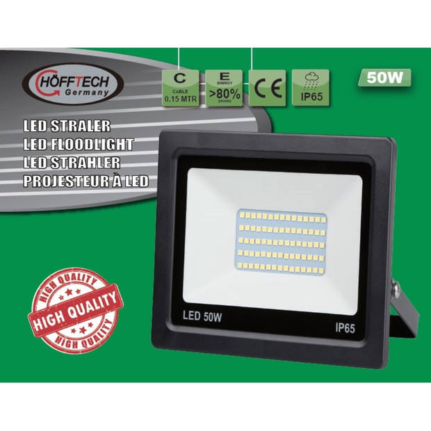 Hofftech LED Straler - Bouwlamp Smd - 50 Watt - IP65