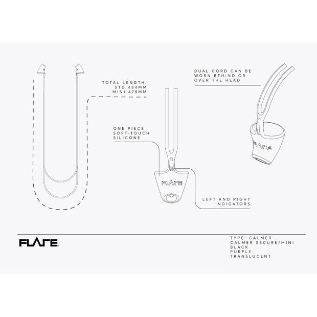Flare Audio Calmer Secure - Zwart