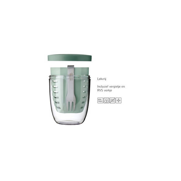 Mepal fruit & veggie pot Ellipse nordic green