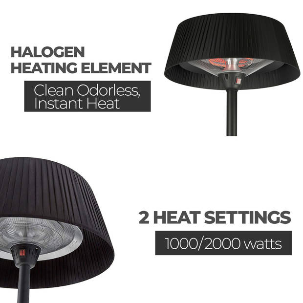 MaxxGarden Terrasverwarmer - Staand - Deco design heater - 2000 W