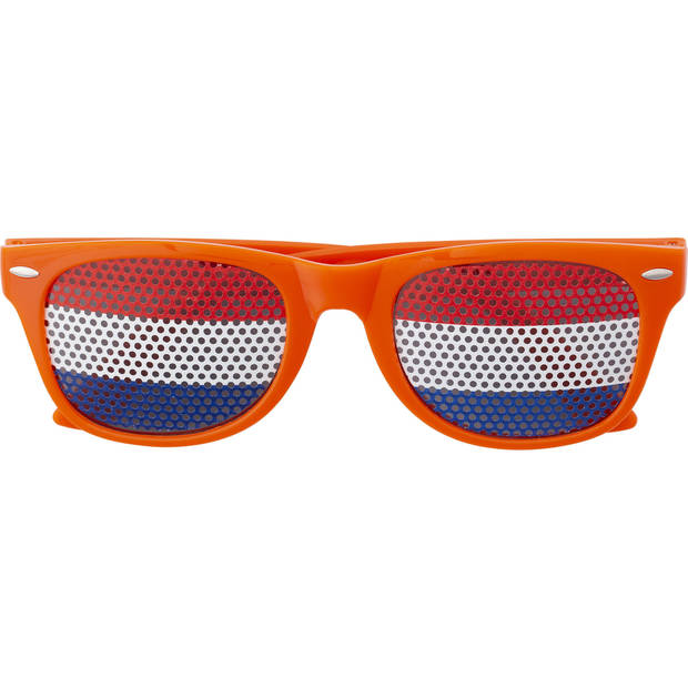 2x stuks trendoz Oranje thema Koningsdag feest/party bril voor volwassenen - Verkleedbrillen