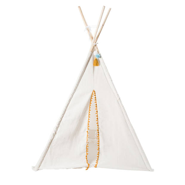 Atmosphera Tipi speeltent voor kinderen - 120 x 120 x 160 cm - beige - Speeltenten