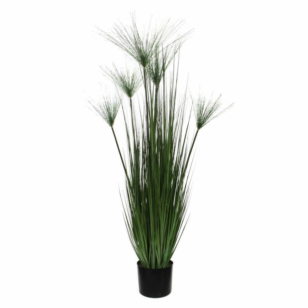 Mica Decorations - gras kunstplant - groen - H127 x D17 cm - Kunstplanten