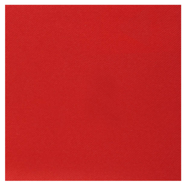 20x stuks feest servetten rood - 40 x 40 cm - papier - Feestservetten
