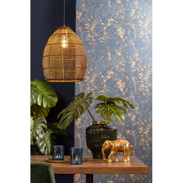 Light & Living - Hanglamp Meya - 40x40x53 - Zwart