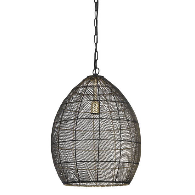 Light & Living - Hanglamp Meya - 40x40x53 - Zwart