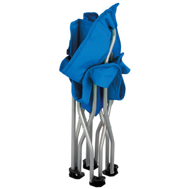 Eurotrail campingstoel Ardeche junior 34 x 27 cm staal blauw